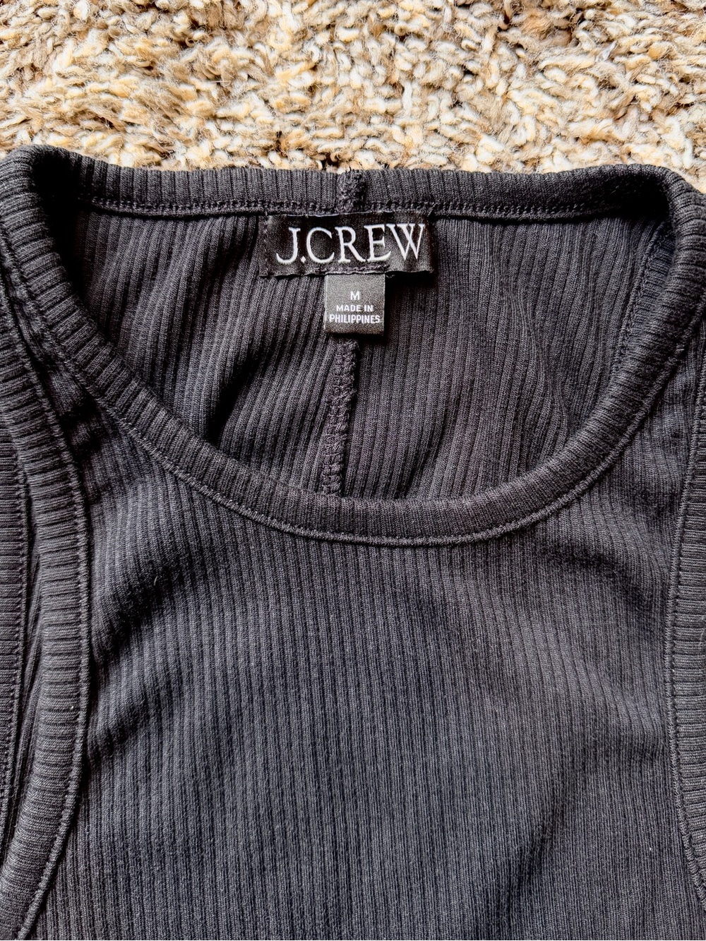 J.Crew Black Ribbed Tank Top Bundle - Picture 2 of 4